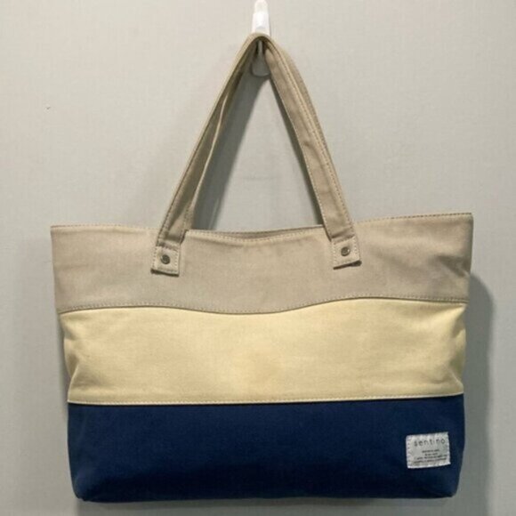 Sentino Colour Block Canvas Tote - Picture 4 of 12